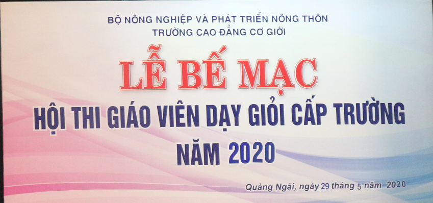 Lễ bế mạc hội thi giáo viên dạy giỏi cấp trường năm 2020