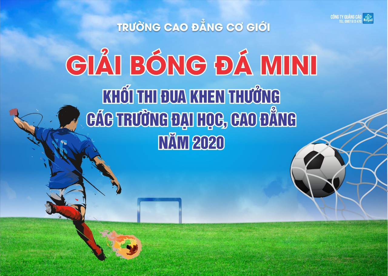 Giải bóng đá mini khối thi đua các trường cao đẳng đại học năm 2020