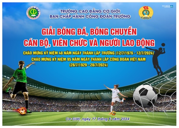 Khai Mạc Giải Bóng Đá, Bóng Chuyền CNVC năm 2024 Khai Mạc Giải Bóng Đá, Bóng Chuyền CNVC năm 2024