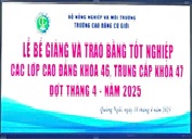 Lễ Bế Giảng Và Trao Bằng Tốt Nghiệp (đợt 1) Năm 2025