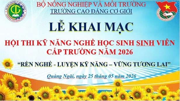 Khai Mạc Hội Thi Kỹ Năng Nghề HSSV Cấp Trường Năm 2026